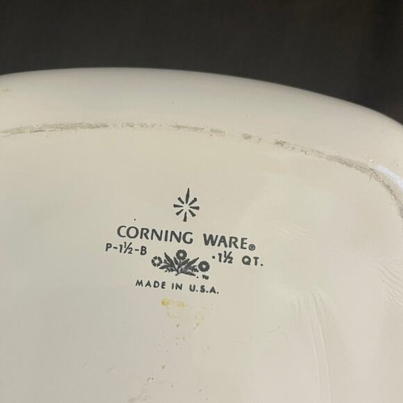 Vintage Corning Ware Blue Conrflower 1 1/2 quart casserole Dish NO LID - Picture 4 of 4